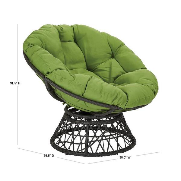 Osp Home Furnishings Papasan Chair With, Big Round Pillow Chair