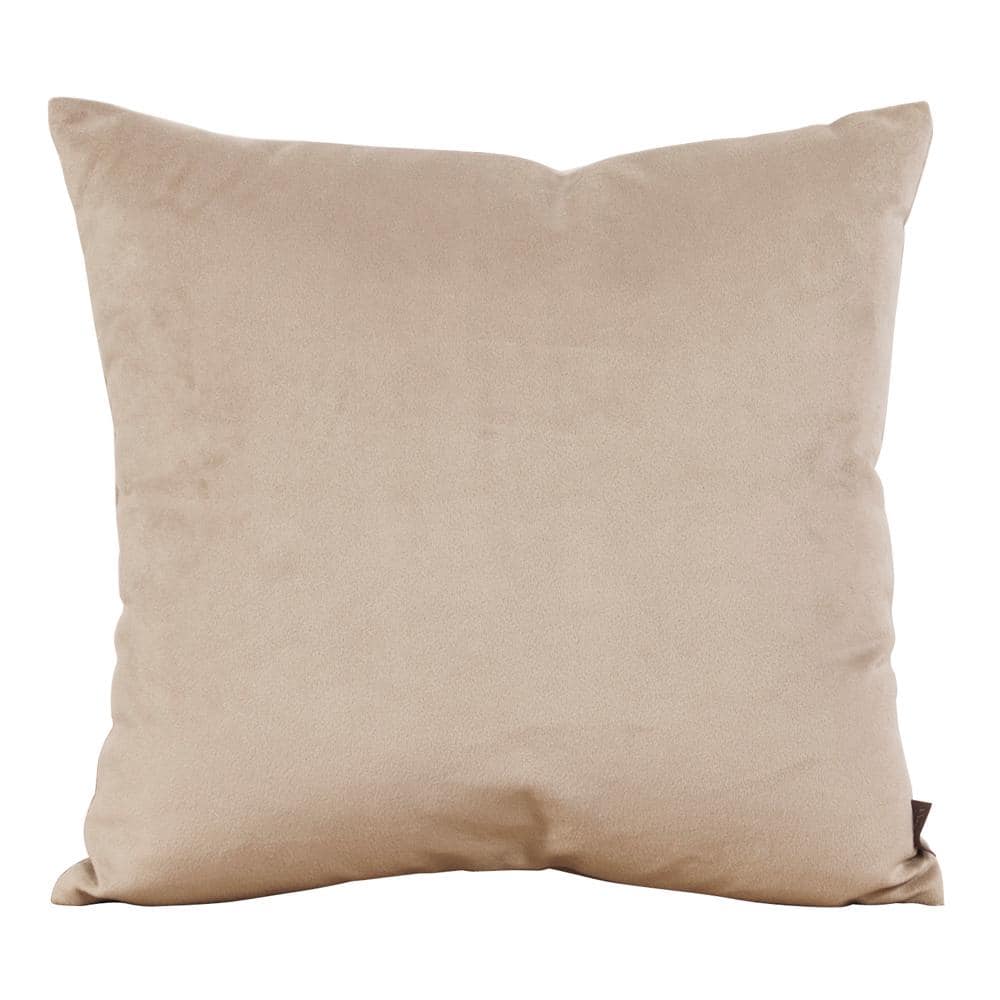 Bella Beige Sand 20 in. x 20 in. Decorative Pillow