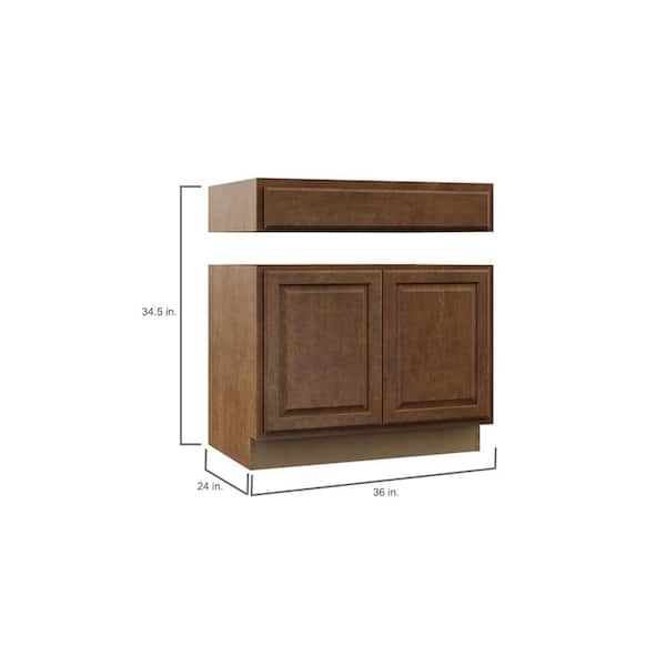 Hampton Bay 60 in. W x 24 in. D x 34.5 in. H Assembled Sink Base