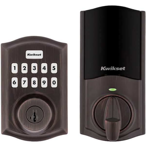 HomeConnect 620 Venetian Bronze Traditional Z-Wave Long Range Enabled Keypad Smart Lock with Convenient Keyless Entry