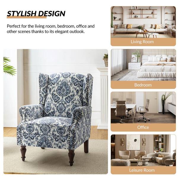 Navy spindle online chair