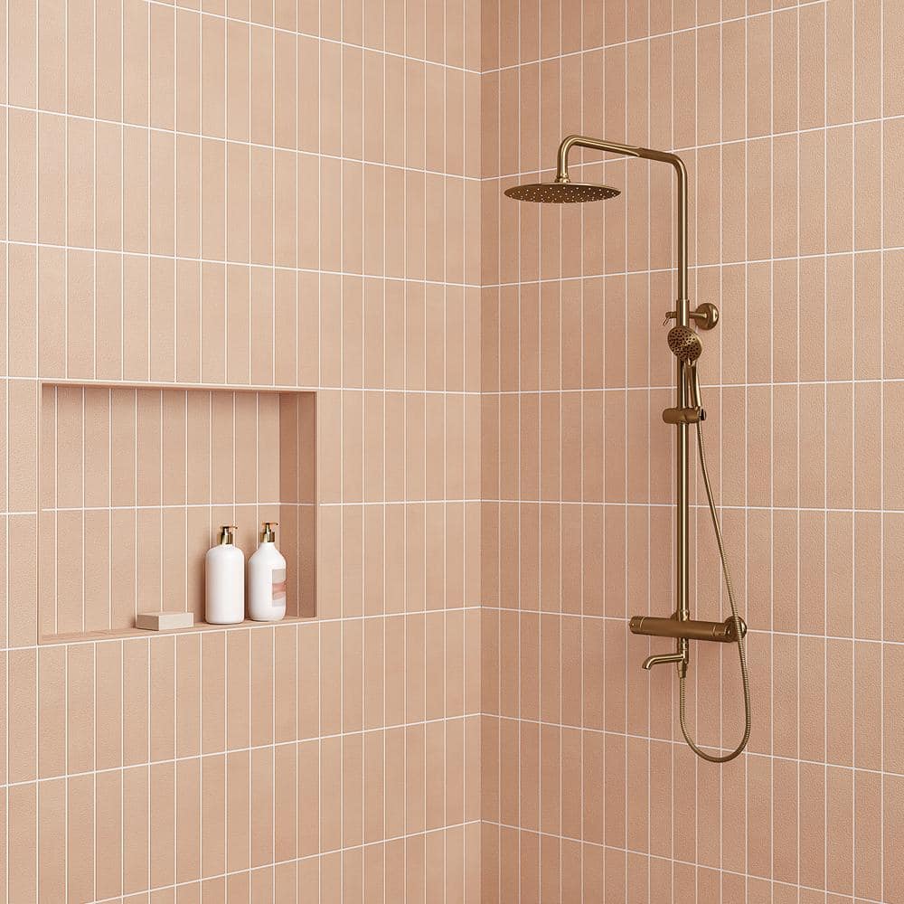 Sahara 3" x 12" Matte Rose Porcelain Wall & Floor Tile