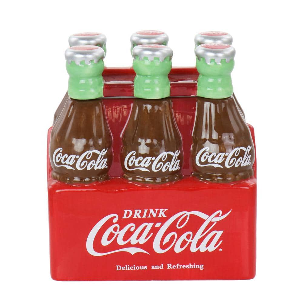 2-Piece Ceramic Six Pack Snack Jar with Lid