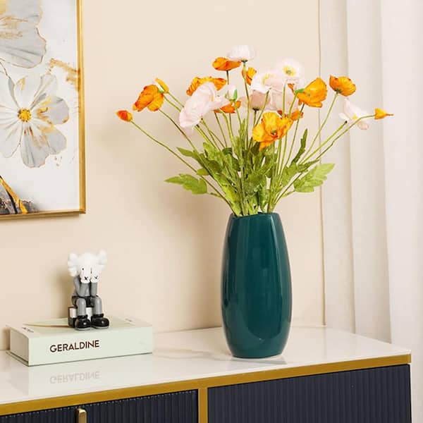 Afoxsos Ceramic Vase Set of 3 Flower Vase for Home Decor