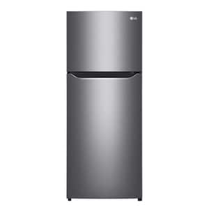 21.87 in. W 7 cu. ft. Top-Mount Refrigerator w/ LED Lighting and Inverter Compressor in Platinum Silver,ENERGY STAR