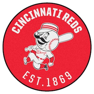 Cincinnati Reds Roundel Rug 27 in. Round Area Rug