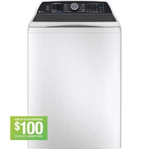 Profile 5.3 cu. ft. High-Efficiency Smart Top Load Washer in White with Quiet Wash Dynamic Balancing Technology