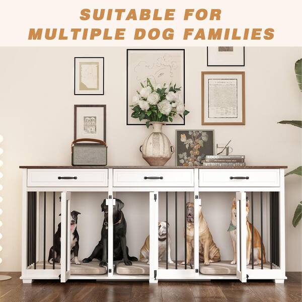 Dog crate buffet table sale