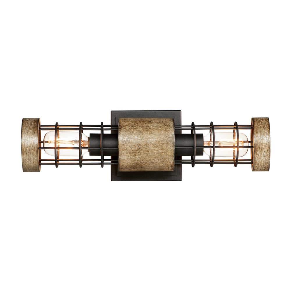 Homestead 18 in. 2-Light Brass Wall Sconce price history on PriceWatchPro