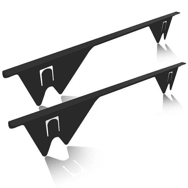 Heat-Resistant Black 316 Stainless Steel Stove Gap Covers, 2-Pack Range Trim Kit for Kitchen Countertop Protection