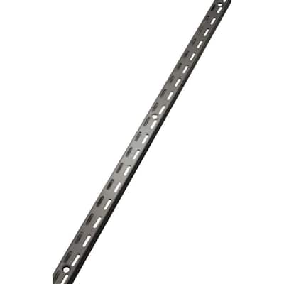 70 in. Black Twin Track Upright for Wood or Wire Shelving