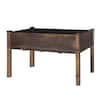 VEIKOUS 48 in. L x 24 in. W x 30 in. H Carbonized Cedar Raised Garden Bed with Liner PG0102-01RT-1