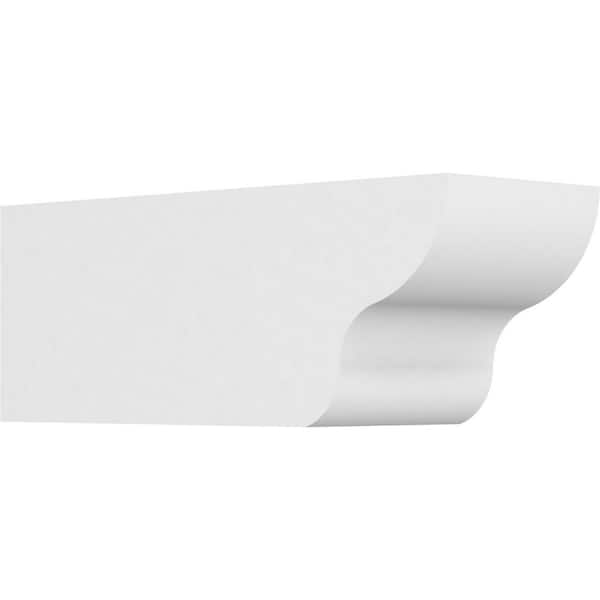 Ekena Millwork 6 in. x 6 in. x 16 in. Standard Greensboro Architectural Grade PVC Rafter Tail Brace