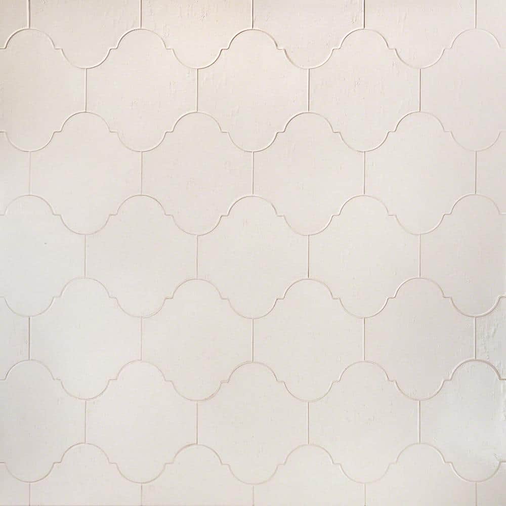 Appaloosa Arabesque Bone 4 in. x 8 in. Polished Porcelain Floor and Wall Tile Sample price history on PriceWatchPro