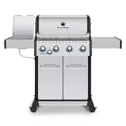 Baron S 440 Pro IR 4-Burner Natural Gas Grill in Stainless Steel with Infrared Side Burner