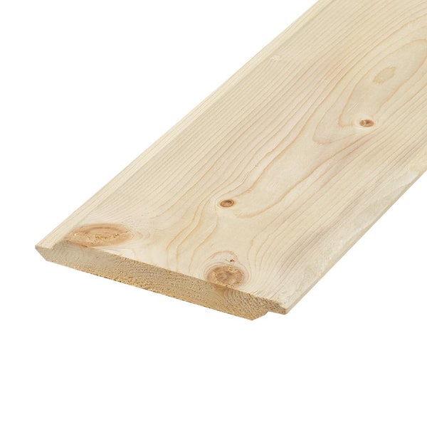 Edge 1 in. x 8 in. x 8 ft. Eased Edge Pine Shiplap Board (6-Pack)