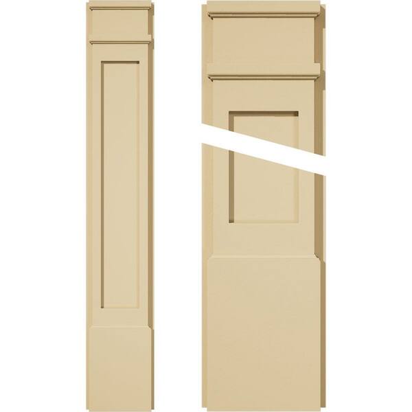 Ekena Millwork 2 in. D x 8 in. W x 48 in. L Primed Polyurethane Pilaster 1- Pack