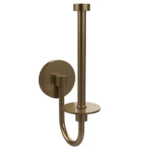 Skyline Collection Upright Single Post Toilet Paper Holder in Brushed Bronze