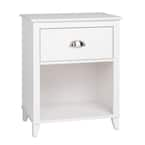 Prepac Monterey 1-Drawer White Nightstand-WDC-2401 - The Home Depot