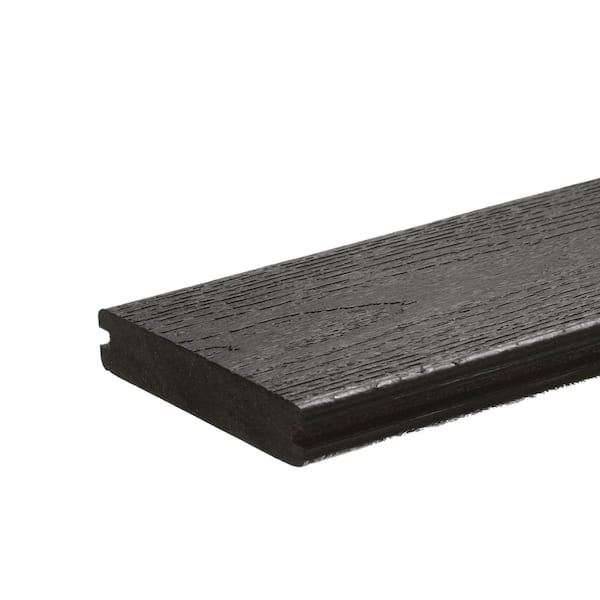 DuxxBak Optima Dekk 1 in. x 5.4 in. x 12 ft. Boardwalk Gray