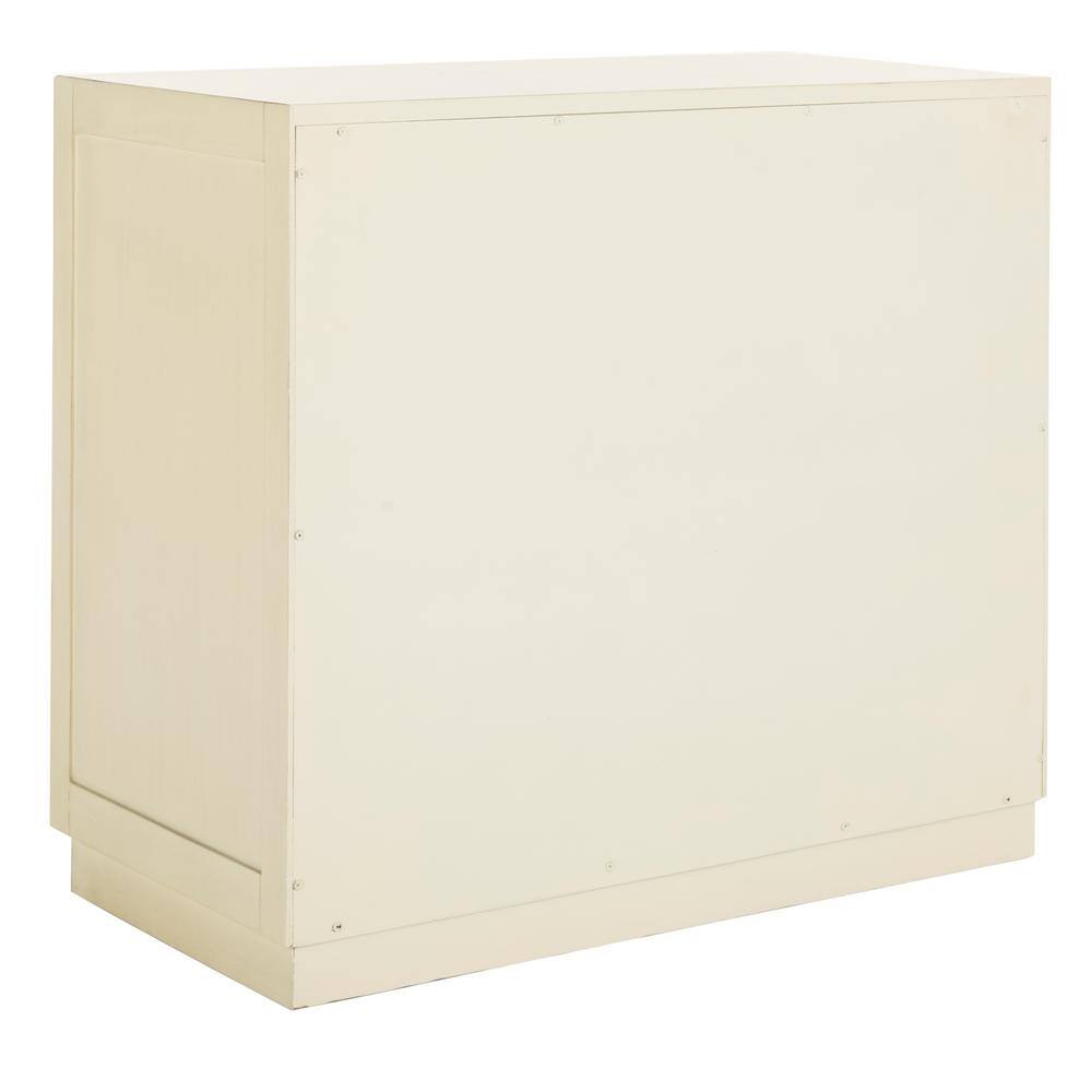 Erin Beige and Gray 2-Door Chest with Nailheads