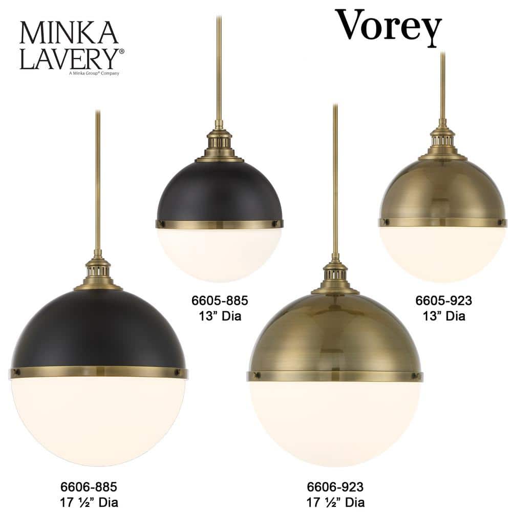 Coal and Oxidized Aged Brass Glass Orb Pendant Light