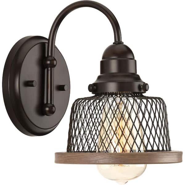 Progress Lighting Tilley Collection 1-Light Antique Bronze Coastal Bath Vanity Light
