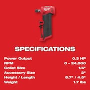 M12 FUEL 12-Volt Lithium-Ion 1/4 in. Cordless Right Angle Die Grinder Kit with M12 Soldering Iron