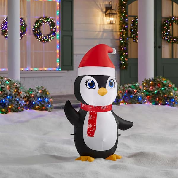 3.5 ft LED Penguin Airblown Inflatable