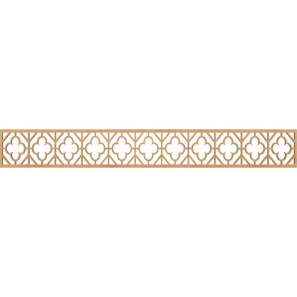 Ekena Millwork Hazelton Fretwork 0.25 in. D x 46.5 in. W x 6 in. L Maple Wood Panel Moulding