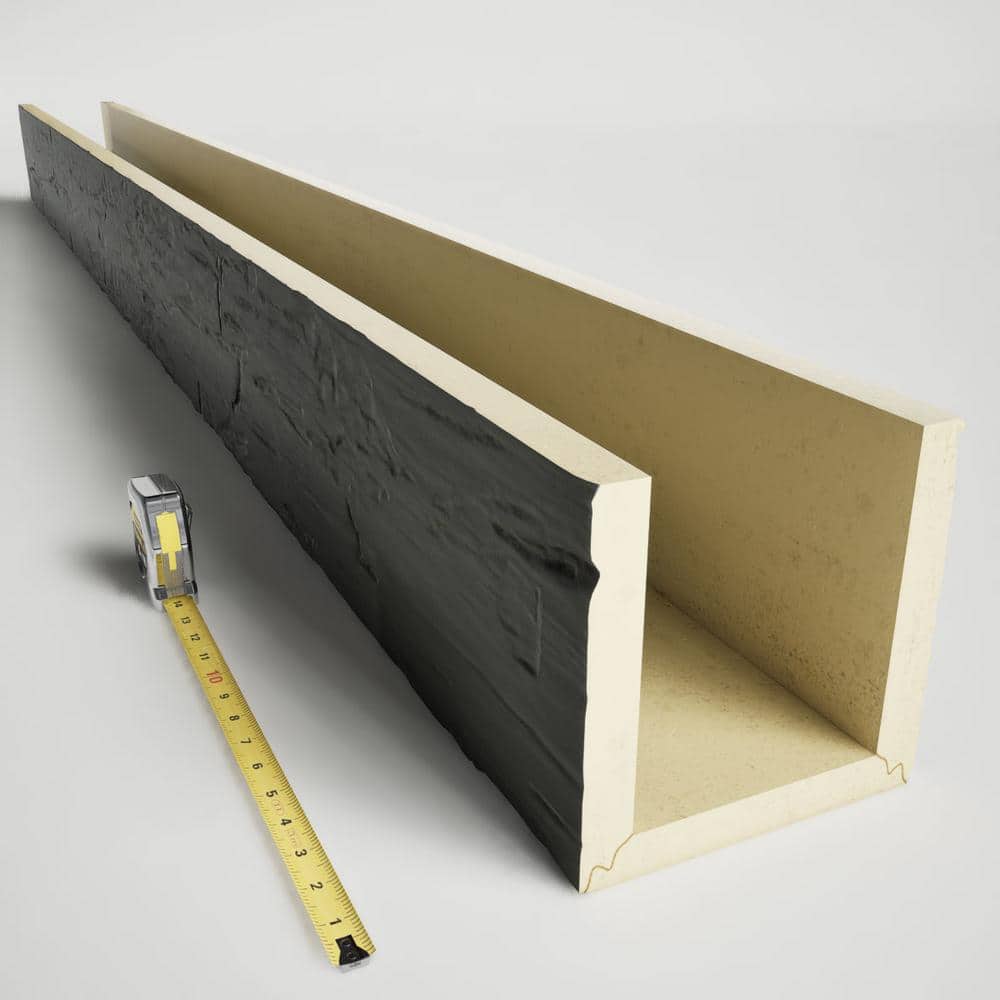 Slate Hand Hewn Faux Wood 8' Ceiling Beam
