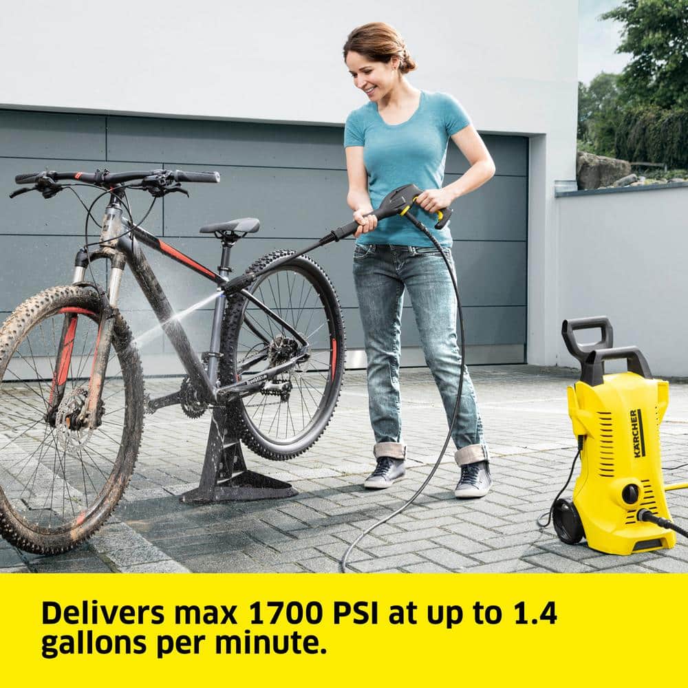 Karcher K 2 Yellow Electric Pressure Washer with 26' Hose