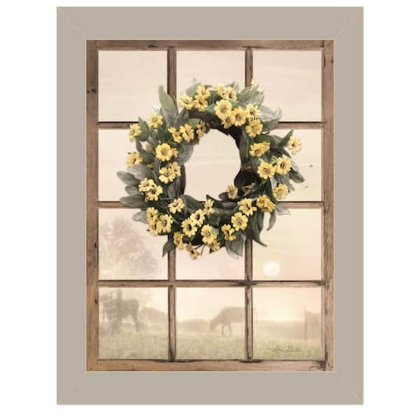 HomeRoots Country Gazing Gray by Unknown 1 Piece Framed Graphic Print Typography Art Print 18 in. x 14 in. .