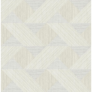 Presley Grey Tessellation Textured Non-pasted Paper Wallpaper