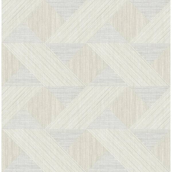 A-Street Prints Presley Grey Tessellation Textured Non-pasted Paper Wallpaper