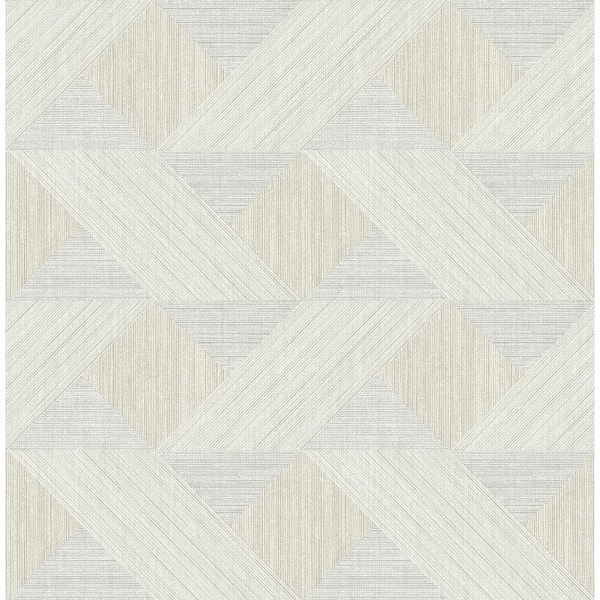 A-Street Prints Presley Grey Tessellation Textured Non-pasted Paper Wallpaper
