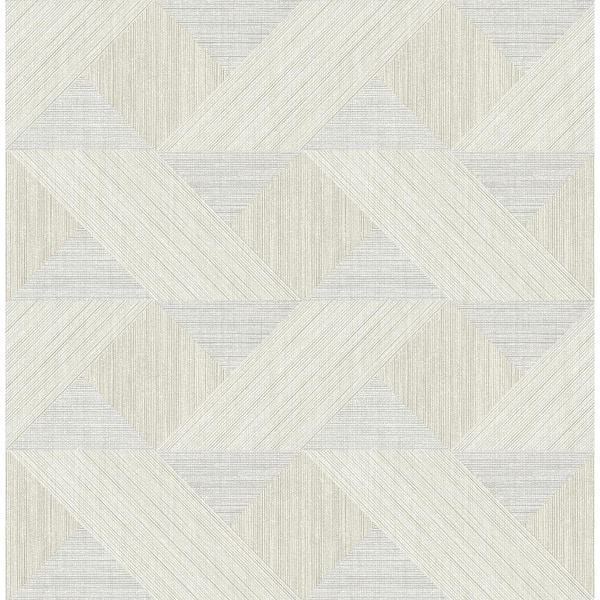 A-Street Prints Presley Grey Tessellation Textured Non-pasted Paper Wallpaper