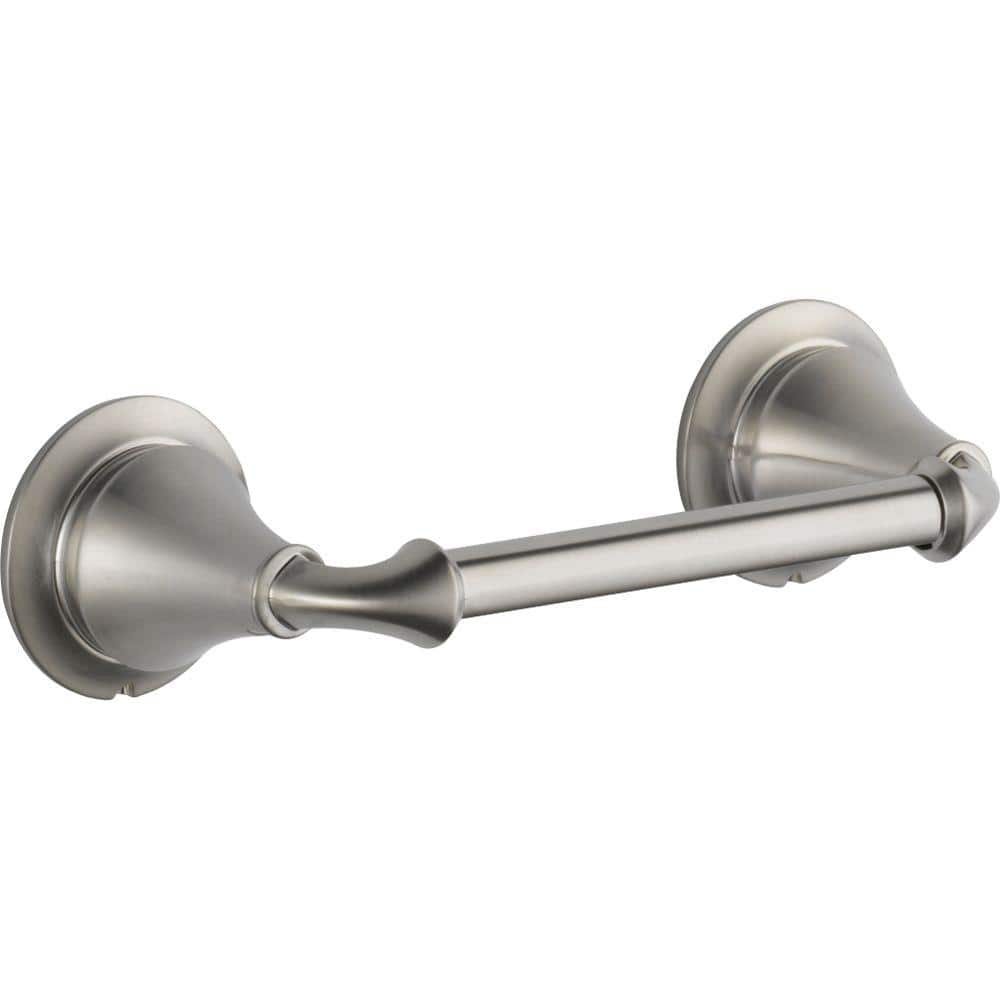 Delta Linden Double Post Wall Mount Toilet Paper Holder In Stainless   Stainless Delta Toilet Paper Holders 79450 Ss 64 1000 