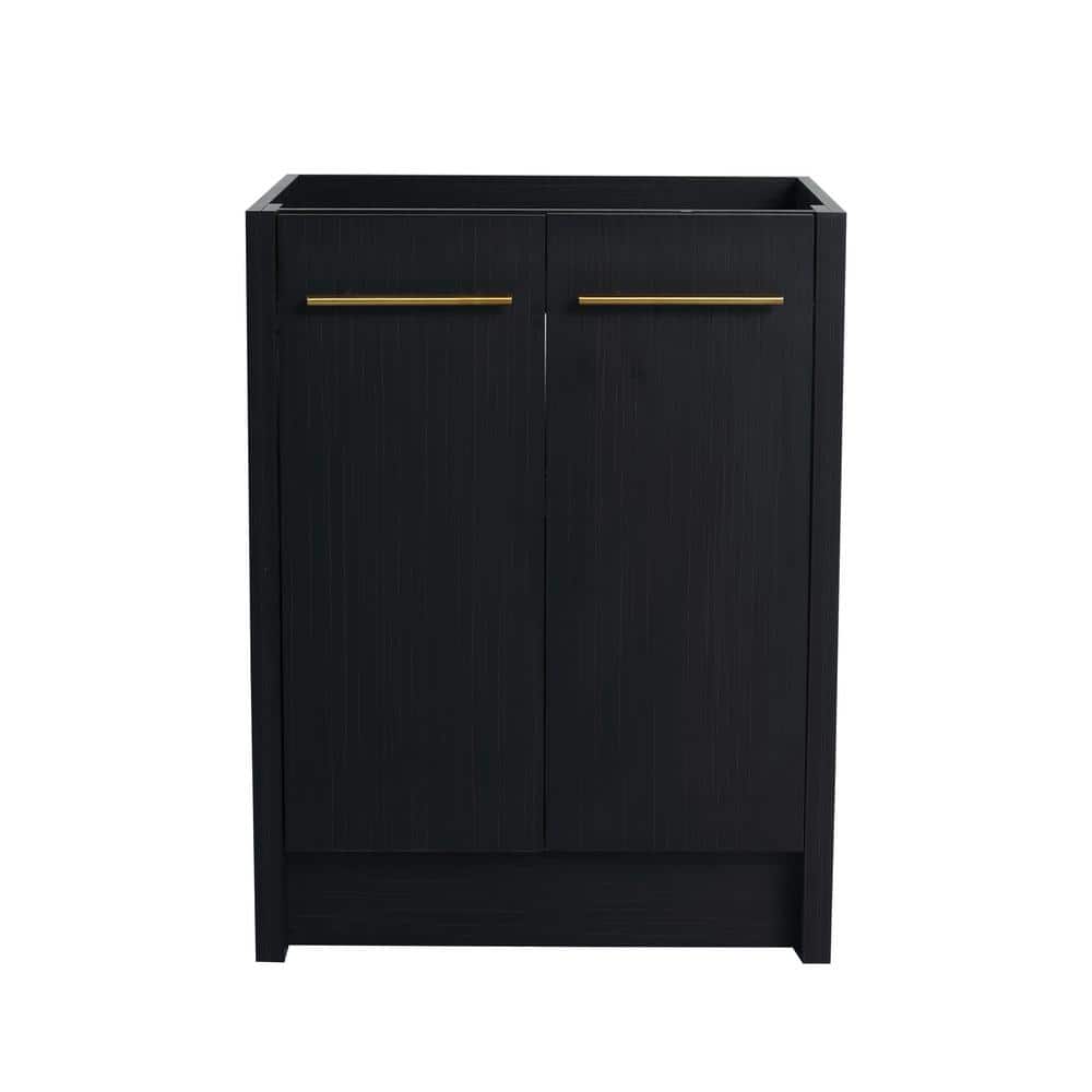 23.25 in. W x 17.94 in. L x 30.31 in. H Freestanding Bath Vanity Cabinet without Top with Soft Close Doors in Black price history on PriceWatchPro