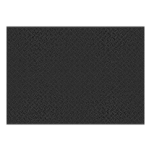 Black 36 in. x 48 in. Rubber Deck Plate Mat