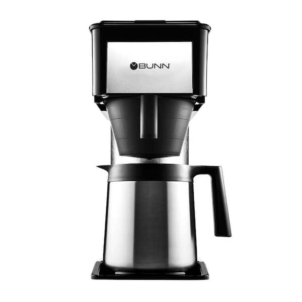 BUNN Heat N Brew Programmable Coffee Maker, 10 cup, Stainless Steel  72504124278