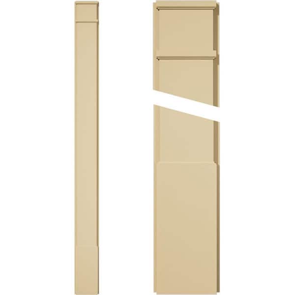 Ekena Millwork 2 in. D x 8 in. W x 96 in. L Primed Polyurethane Pilaster 1- Pack