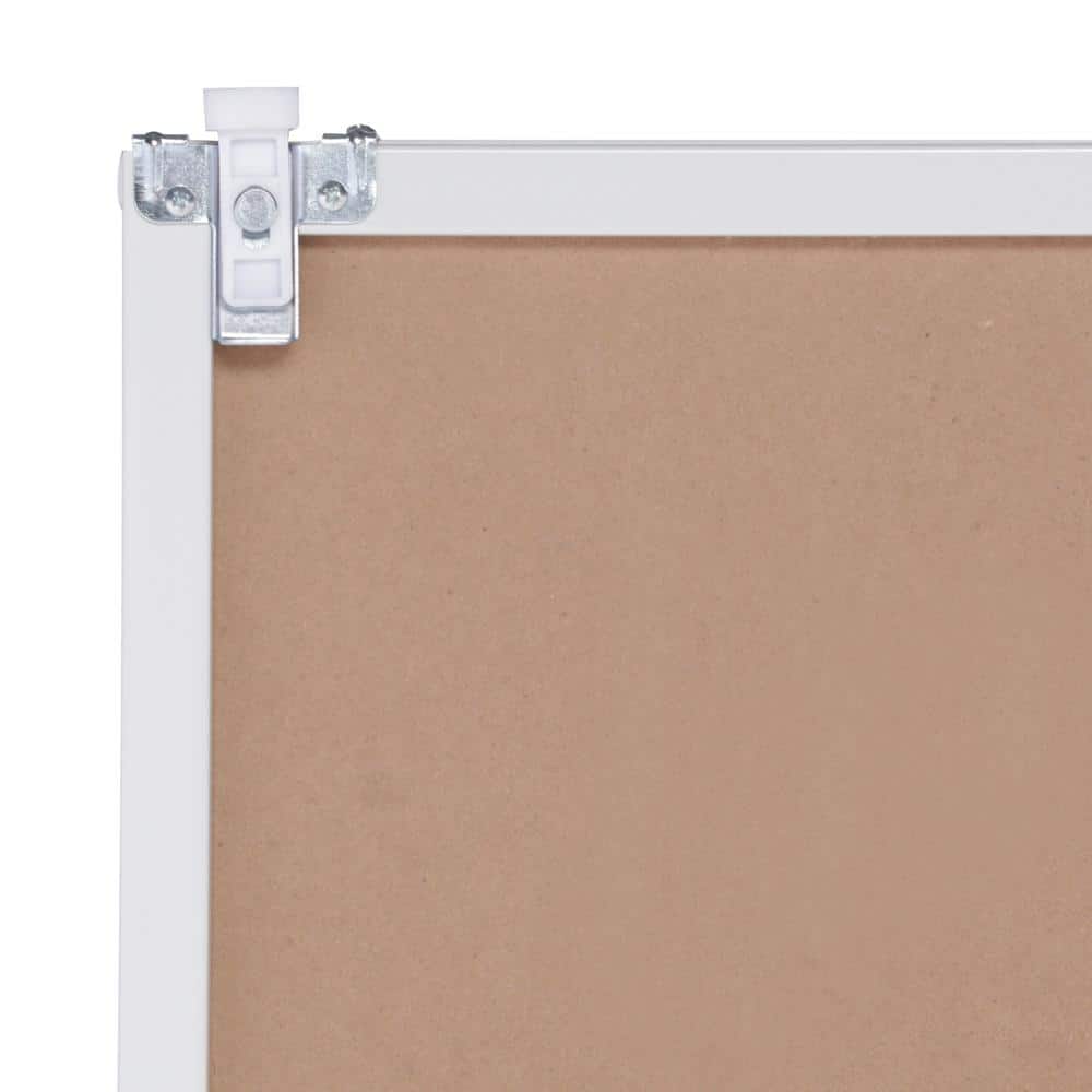 White Prefinished Mirrored Glass Smooth Sliding Closet Door, 60x80 inches
