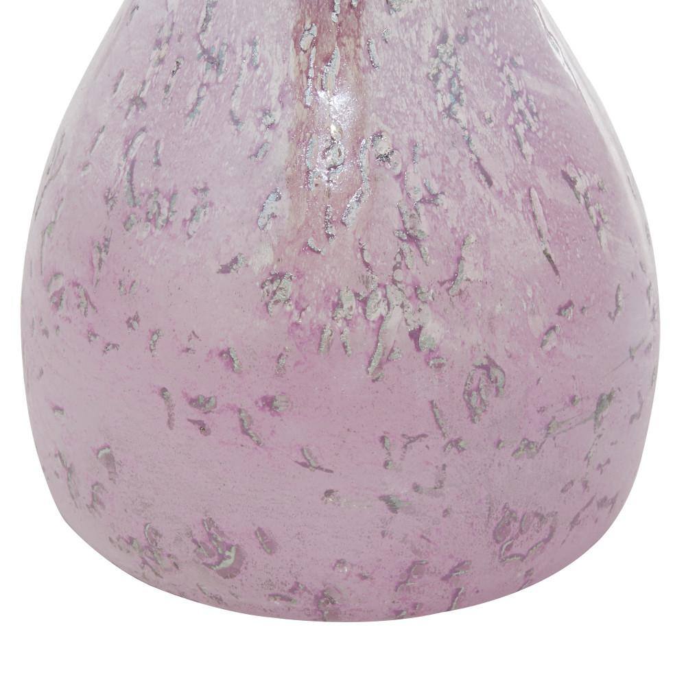 Handmade Purple Glass Bud Vases Set of 2