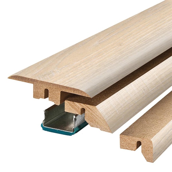 PERFORMANCE ACCESSORIES Winter Chestnut 0.75 in. T x 2.37 in. W x 78.7 in. L Textured Wood Look Laminate Moulding/Trim 4 in 1 Molding