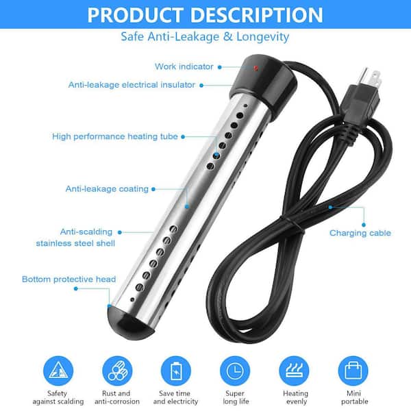 Above Ground Pool Heater Hewslaty 2000W Electric Immersion Water