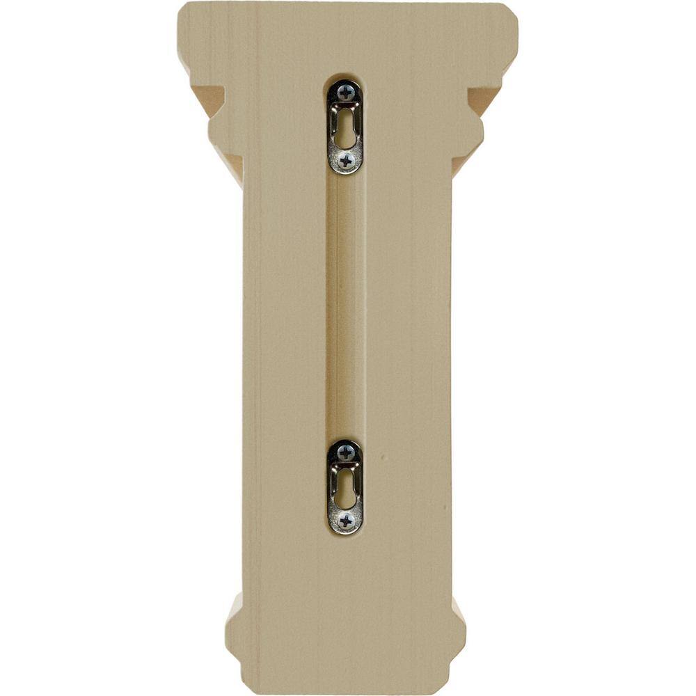 Large Natural Rubberwood Hand-Carved Woodruff Corbel