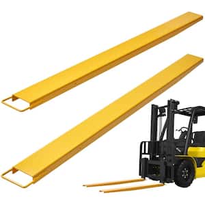 Pallet Fork Extensions 84 in. L x 4.5 in. W Heavy-Duty Carbon Steel Fork Extensions for Forklifts (1-Pair)