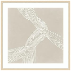 "On the Same Wavelength I" by Isabelle Z 1-Piece Wood Framed Giclee Abstract Art Print 33 in. x 33 in.
