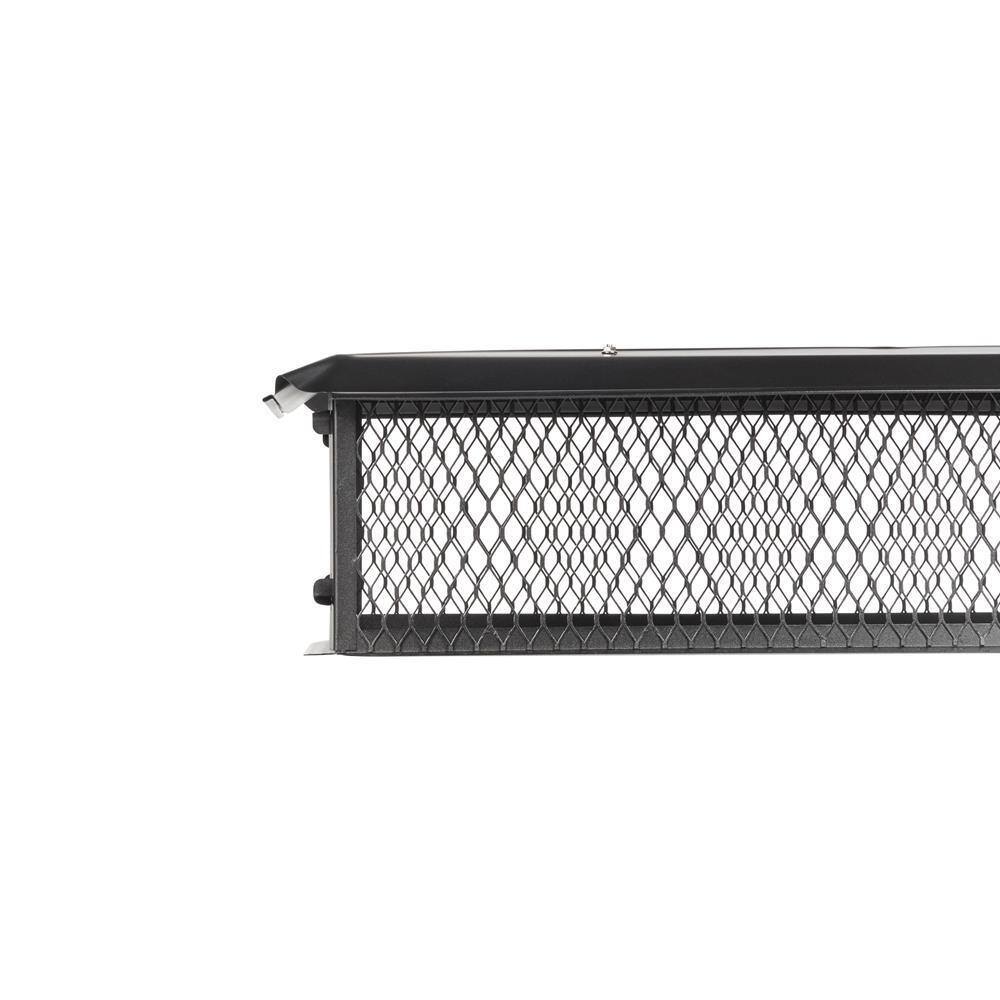 Rectangular Black Galvanized Steel Multi-Flue Chimney Cap
